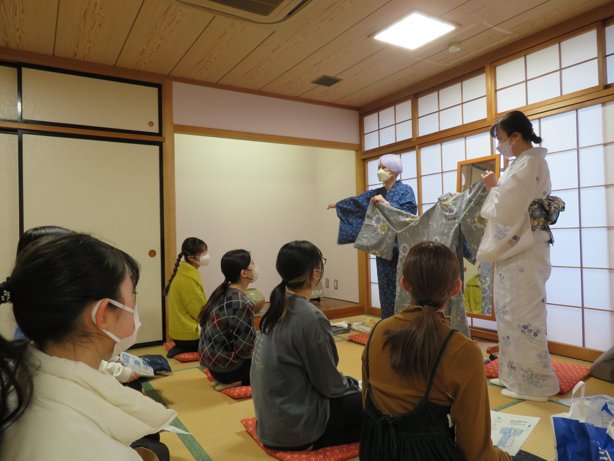 海外英語研修－マレーシアに参加する日本人学生が「浴衣着付け教室」に参加！